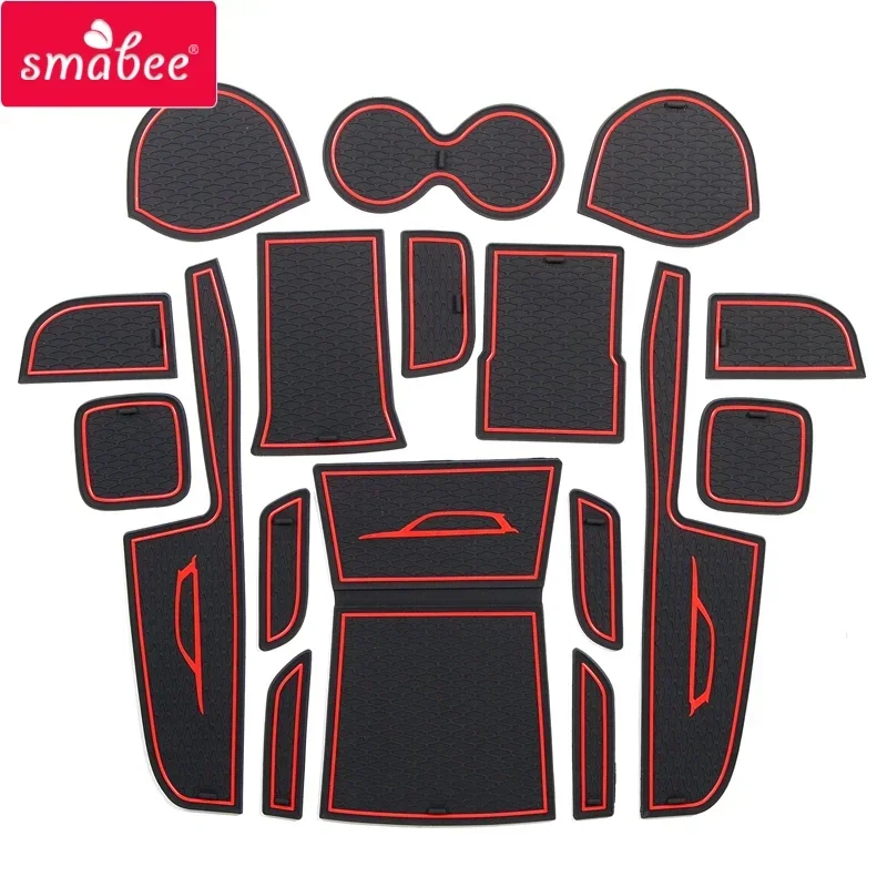 Protišmykové brána Slot Cup Mats pre Suzuki Vitara 2016-2020 Príslušenstvo Non-Slip Mat Rupe Cupe Interior Dvere Pad
