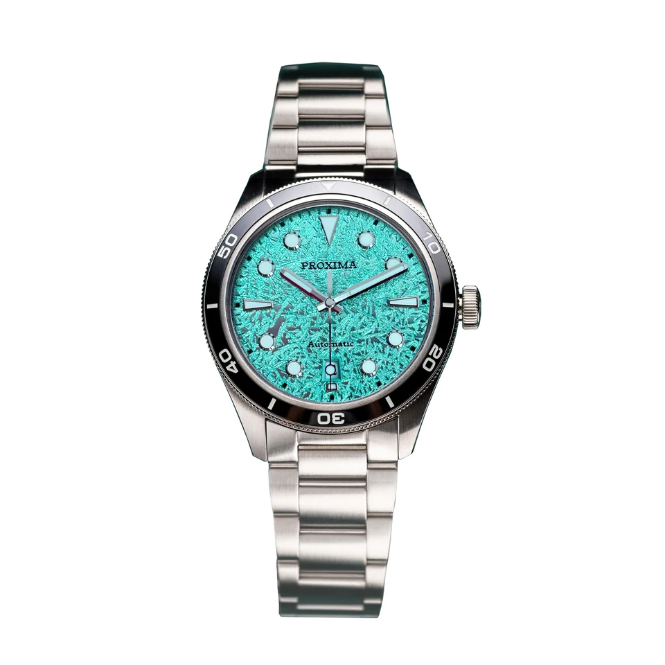 Proxima Men Diver Diver Watch 39,5 mm Automatické mechanické náramkové hodinky 200 m vodotesný BGW9 Luminous Ceramic Branch zafírové zrkadlo Dátum