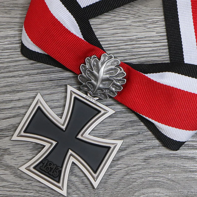 Pruský odznak nemecký železný krížový odznaky tkanú stuhu bez meč bez dubového listu medaily Pins brošňa DIY