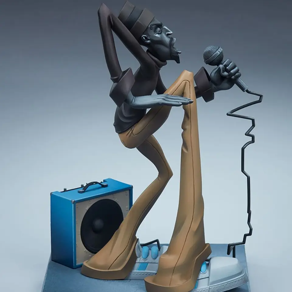 Prvky sochy hiphopu umelca DJ Break Dance Modeling Resin Desin Socha Home Dekorácie Klasická rapperová socha