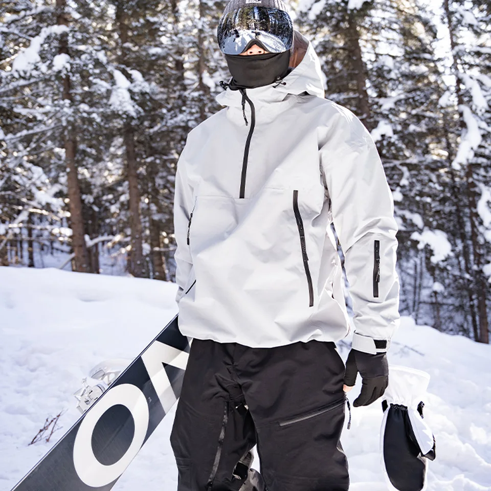 Prvá snowboardová bunda pre mužov Dámsky pár Pullover Top Single Board Profesionálny lyžiarsky oblek vetru odolný voči opotrebovaniu teplý teplý