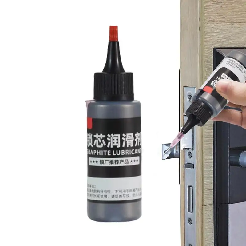 Práškový grafit suchý mazivo 50 ml suchý prírodný grafit práškového maziva ihlovej trubice mazivo prenosný multifunkčný zámok