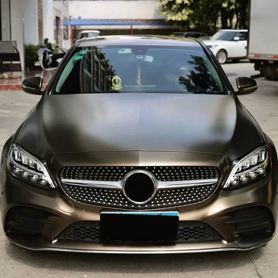 Prémiové kovové matné hnedé obaly Pet vinylové auto telo DIY farebný PVC OBCHODOVÉ OBRAZOVANIE PRÍSLUŠENSTVA Automatické ladenie príslušenstva