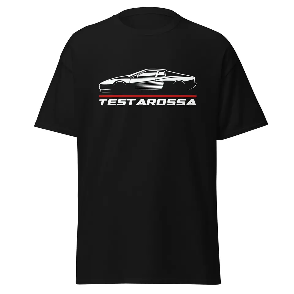 Prémiové tričko pre fanúšikov automobilov Ferraris Testarossa vianočný darček
