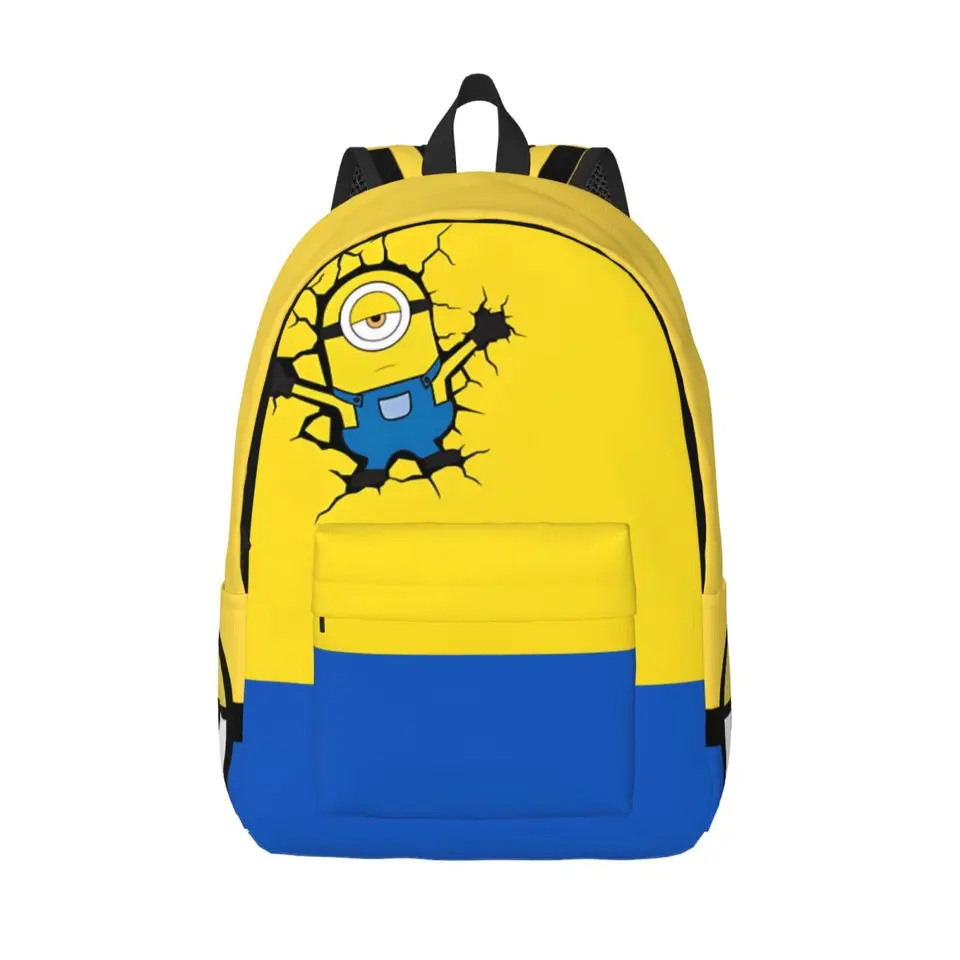 Príležitostné prisluhovače prelomili múry Detské tašky Campus Zipper Uzavretie Minion Despicable Me Girl Boy Batoh Back to School Darček