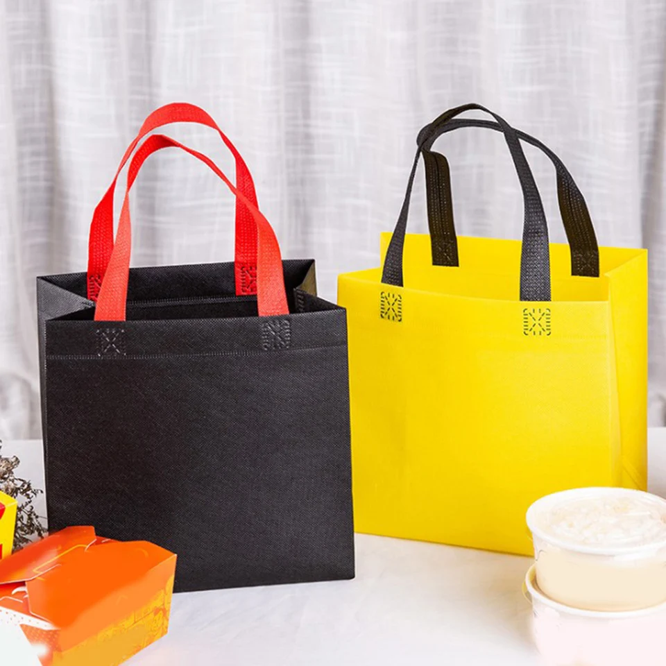 Príležitostné skladacie nákupné tašky Ženy Opätovne použiteľné tkanina netkané tašky vrecko Obed Eco Bag s potravinami vrecko kabelka Vysoká kvalita