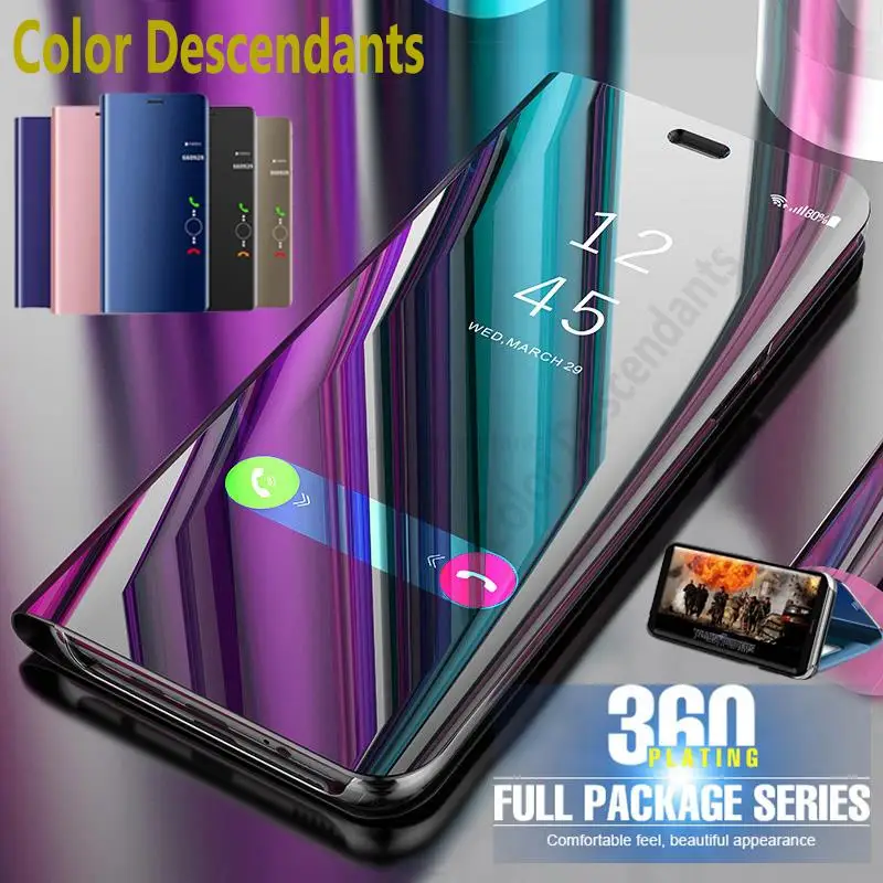 Prípad inteligentného zrkadla pre Xiaomi Redmi Poznámka 7 M1901F7G M1901F7H M1901F7I 6.3 '' Loath Flip Telefón puzdro pre Redmi Note 7 Poznámka