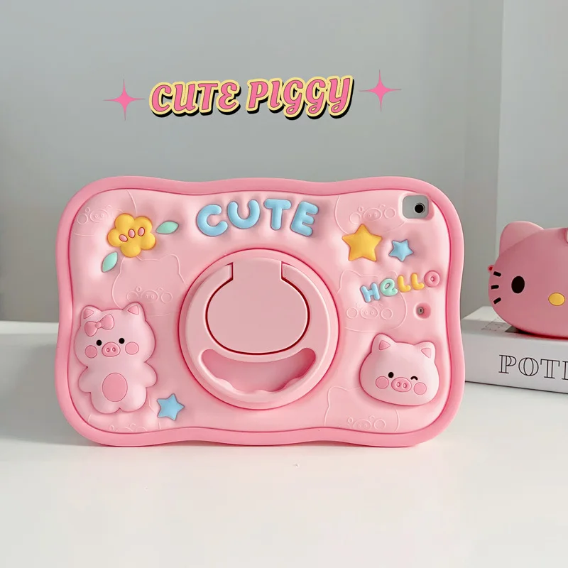 Prípad Kawaii pre iPad 10,9 10th 10,2 9. 8. 7. generácia Pro 11 2022 2021 MINI 3 4 5 6 AIR 3 4 5 Silikónový ochranný kryt