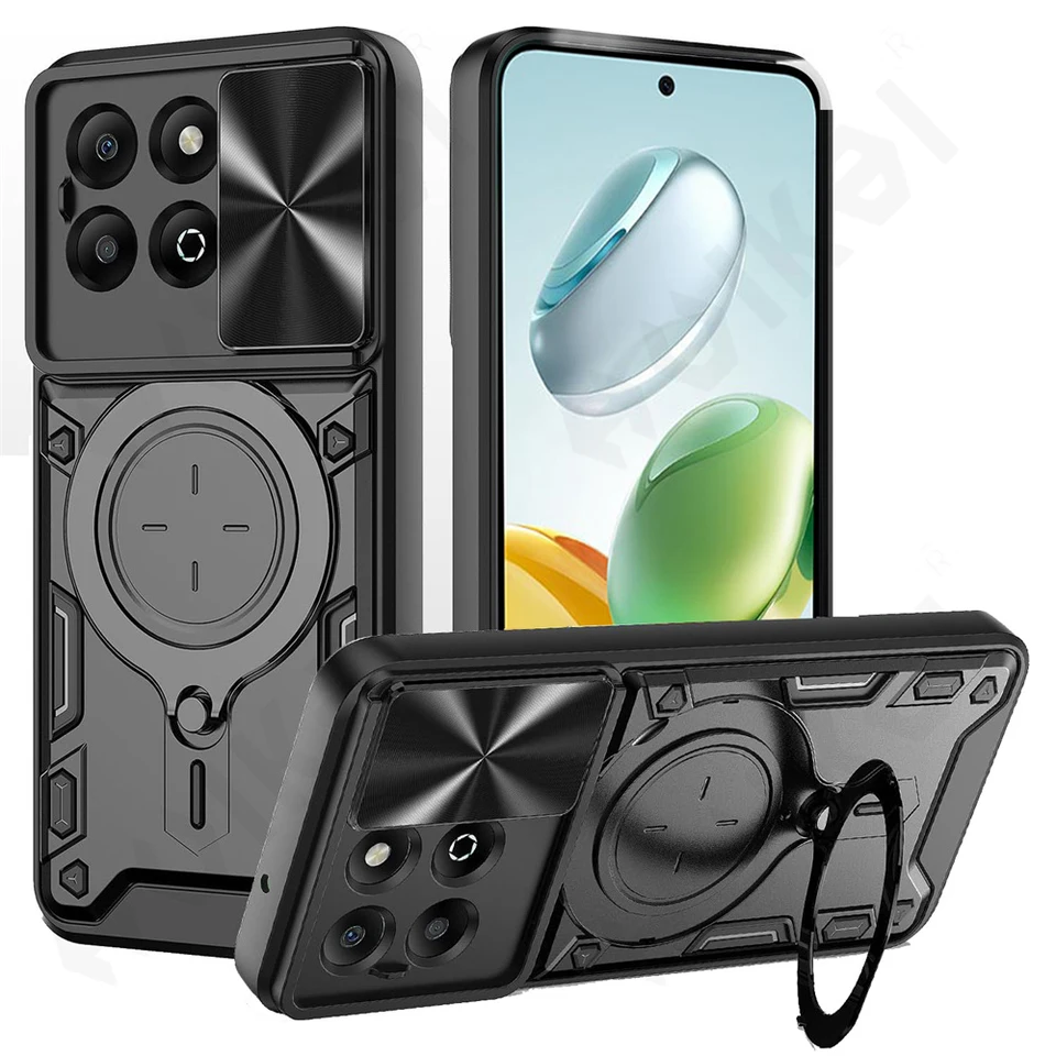 Prípad pre Huawei Honor 200 SMART 5G X6B LITE PRO 4G 5G MAGNETICKÁ ROTAT CAMERA PRINCECTOR PRINCECT 360 STAND OCP