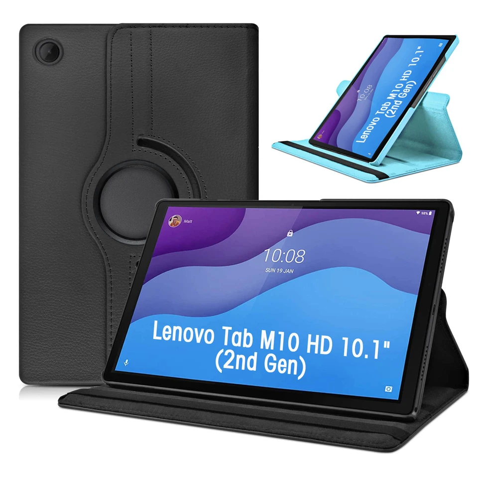 Prípad pre lenovo tab m10 hd 10.1 (2. gen) TB-X306X X306F M10 3. gen TB328FU TB328XU PU PU LINKY KRYT 360