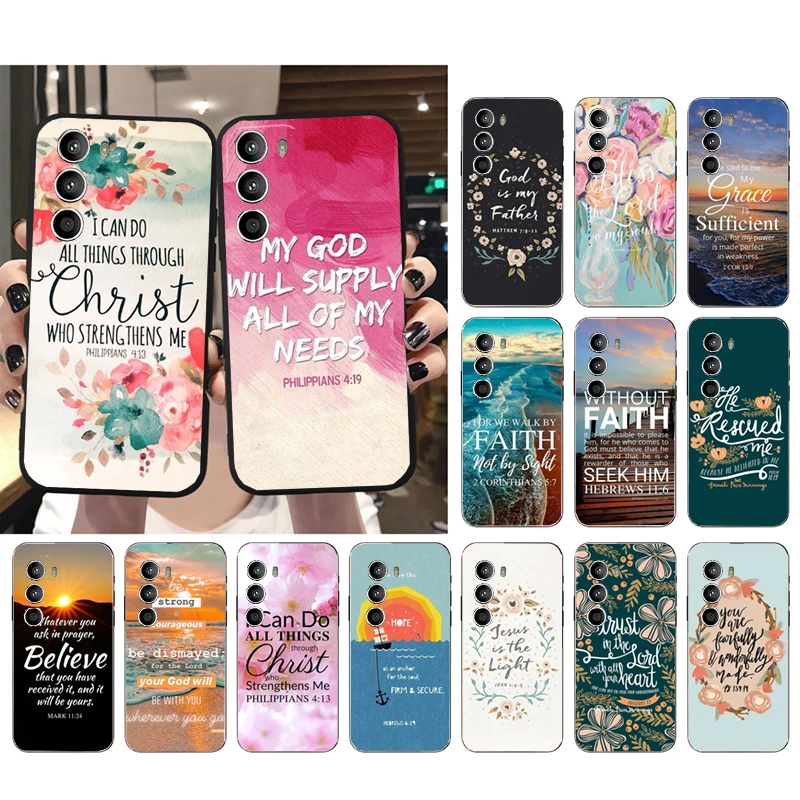 Prípad pre Motorola Moto G Stylus 5g G Play g Power g 5g G Pure 2023 2024 E20 E22 E22i E32 E40 E13 Biblia Ježiš kresťan