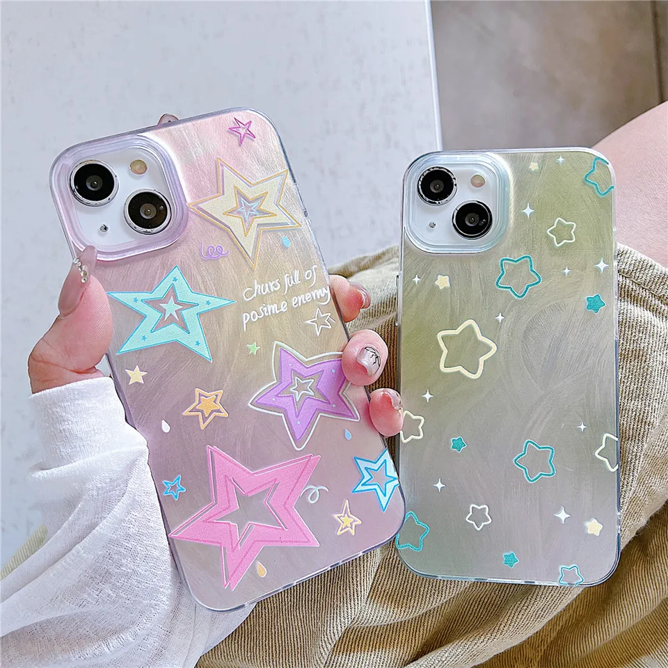 Prípad pre Samsung Galaxy A16 A05S A15 A25 A35 A55 A14 A24 A34 A54 A13 A23 A33 A53 A73 A73 Star Gradient Laser Laser Farebný kryt