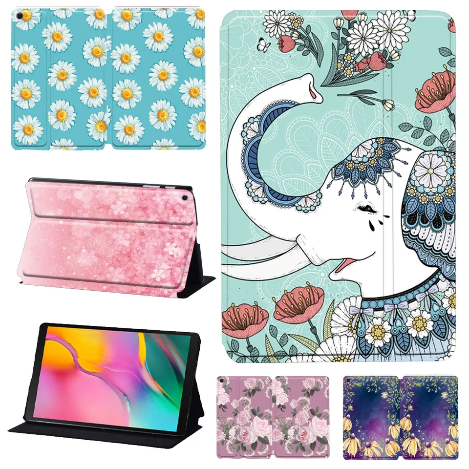 Prípad pre tab galaxy Samsung Galaxy A8 2022 10.5 Tab A7 Lite 8.7 PU Tablet Cover pre tab Tab Samsung A6 10.1 T580 A 10.5 T590 S6 Lite10.4