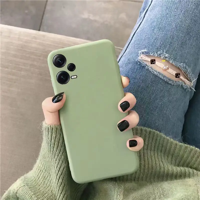 Prípad pre Xiaomi Redmi Poznámka 12 Pro Plus Poznámka 12S 12 Pro+ Silikónový šošovkový ochrana proti nárazu odolný voči nárazu pre Poco X5 Pro 5G Matte Case
