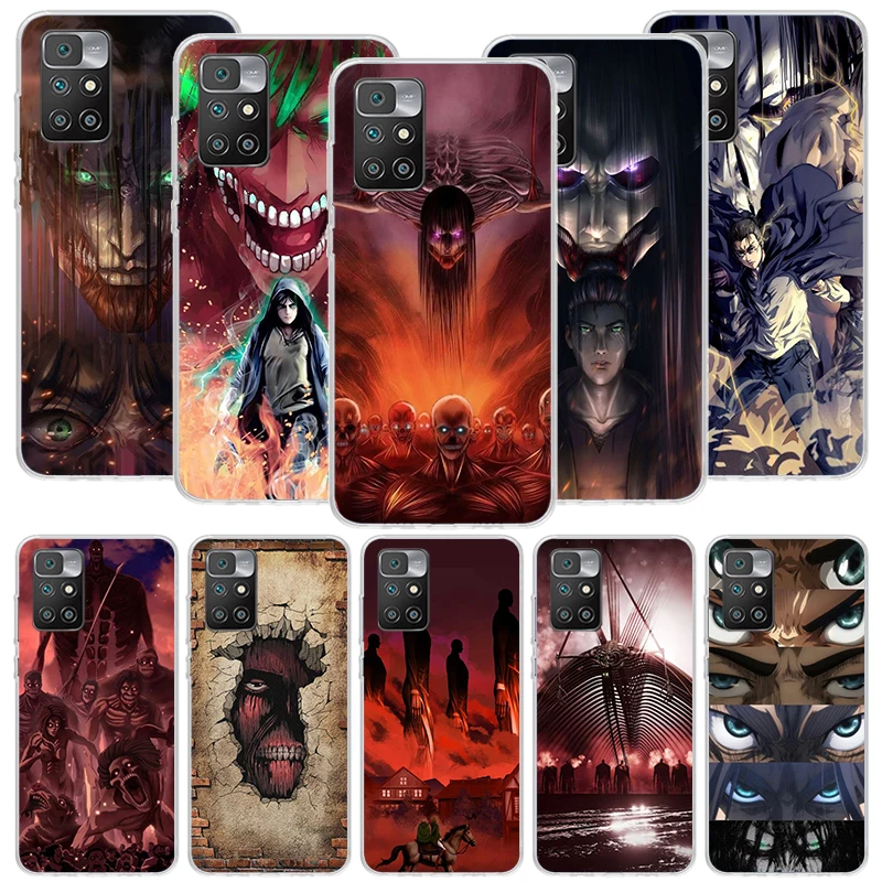 Prípad telefónu pre útok a útok-titán pre Xiaomi Redmi 12 12C 9A 9C 9T 10 10A 10C 8a 7 7a 6 6a K40 K20 Pro S2 10x Tlačová obálka