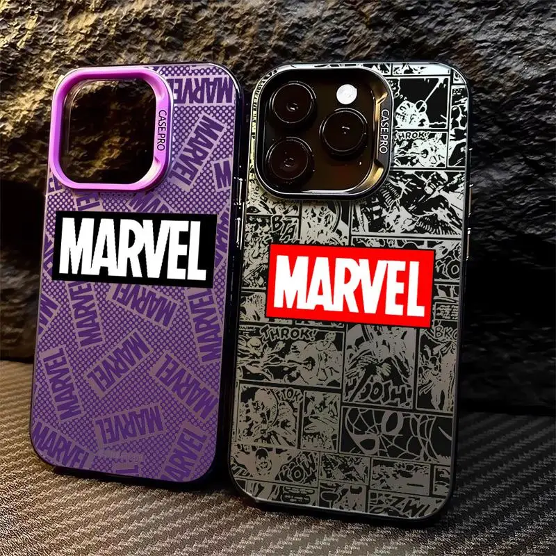 Prípad telefónu s logom Marvel pre Realme 11 Pro 12 8i 9i 10 10 Pro 4G 5G C15 C20 C21 C21Y C31 C35 C53 C55 Mäkký kryt
