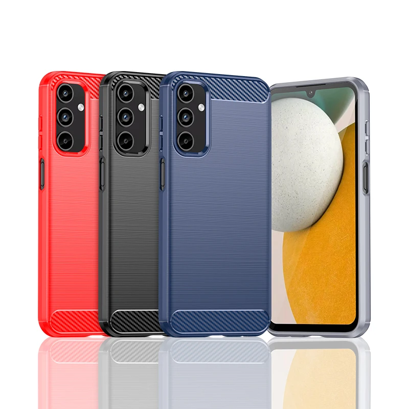 Prípad TPU TPU s uhlíkovými vláknami pre Samsung Galaxy A16 A06 A55 A35 A25 A15 A05S A24 A34 A54 5G SOCKOPPORT ARFECTURE Cover Funda Funda