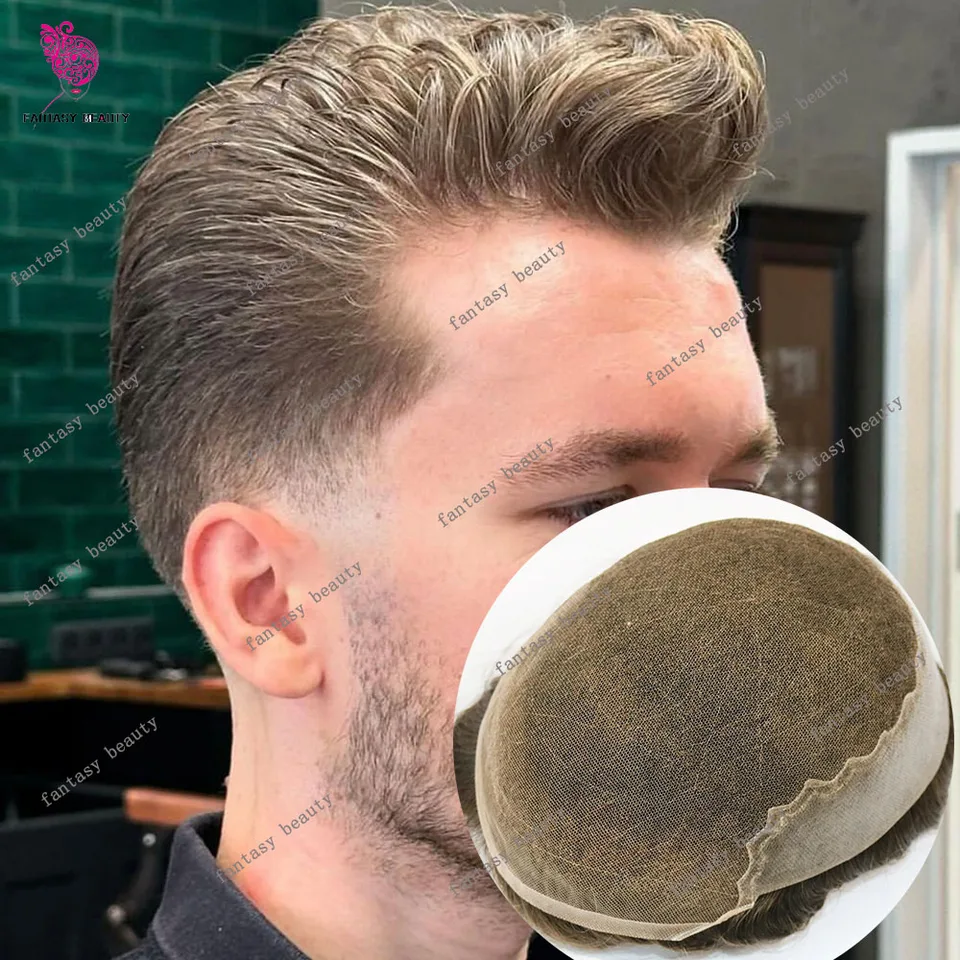 Prírodné vlasové pánske pánske parochňové komfort Q6