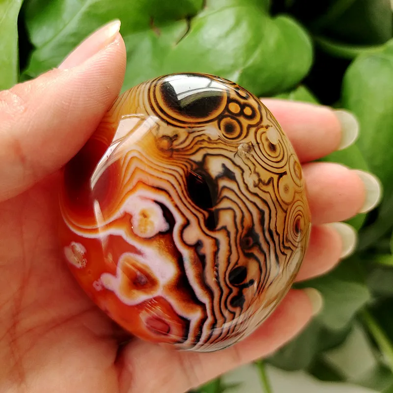 Prírodné čipky Stone Sardonyx Agate Palm Palm Hra Čarodejníctvo