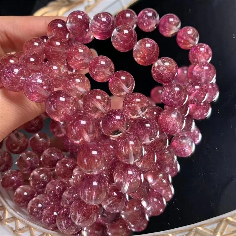Prírodný ohňostroj Stone Super sedem náramkov Gemstone Crystal Gemstone Gemstone FashtE náramok šperky s dovolenkovým darčekom 1ks 11 mm