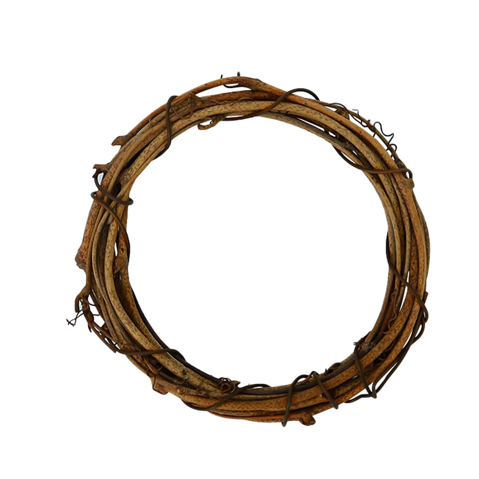 Prírodný ručne vyrábaný ratanový vence Plain Twig Branches Vense pre stenu predných dverí zavesenie