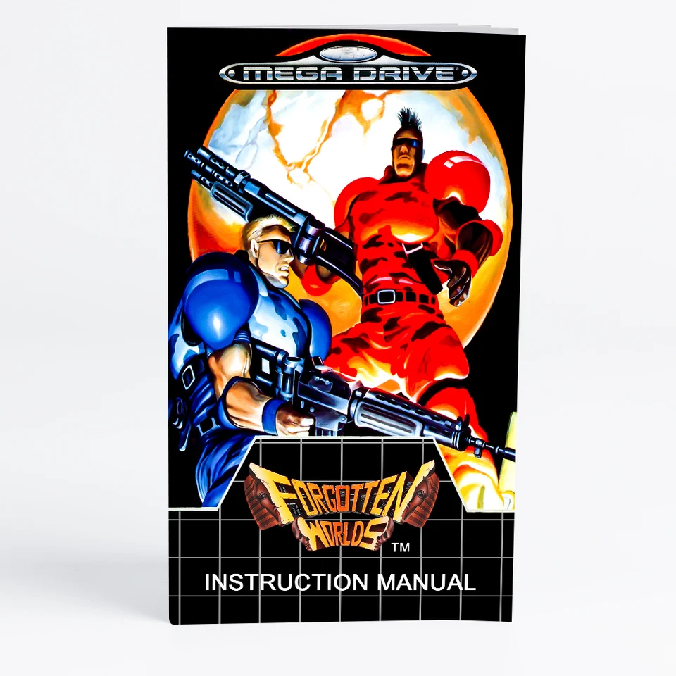 Príručka pre obaly zabudnutých svetov EUR pre SEGA MD Mega Drive Genesis Consoles Game Cabtridge Manual