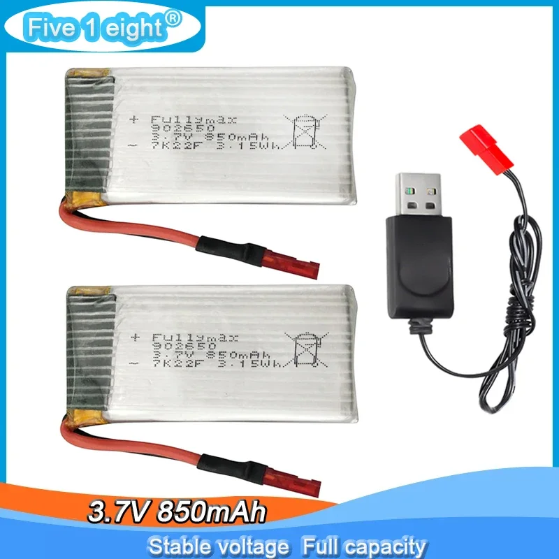 Príslušenstvo 3,7 V 850 mAh lítiová batéria pre Syma X56 X56W X54HW X54HC Skladacie kvadrokoptéry Zložené diely RC