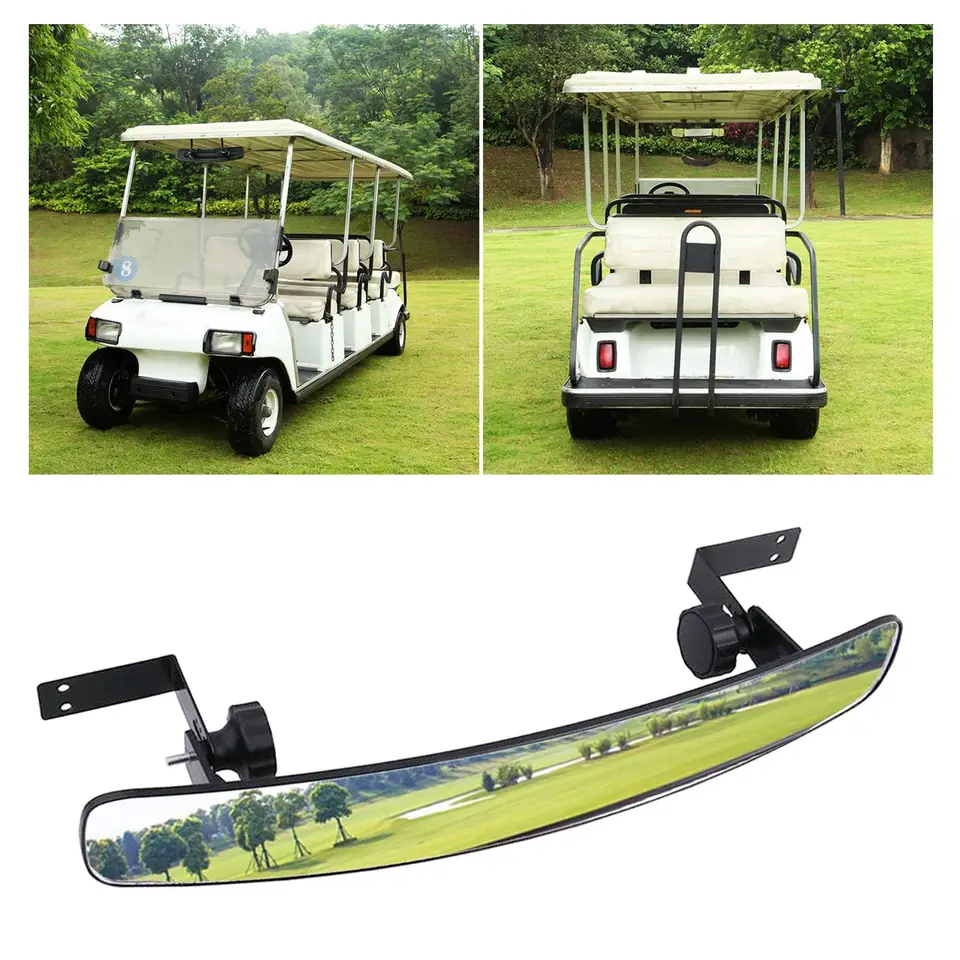 Príslušenstvo golfového košíka 180 stupňov konvexného zrkadlového výhľadu na zadné zobrazenie pre UTV ATV