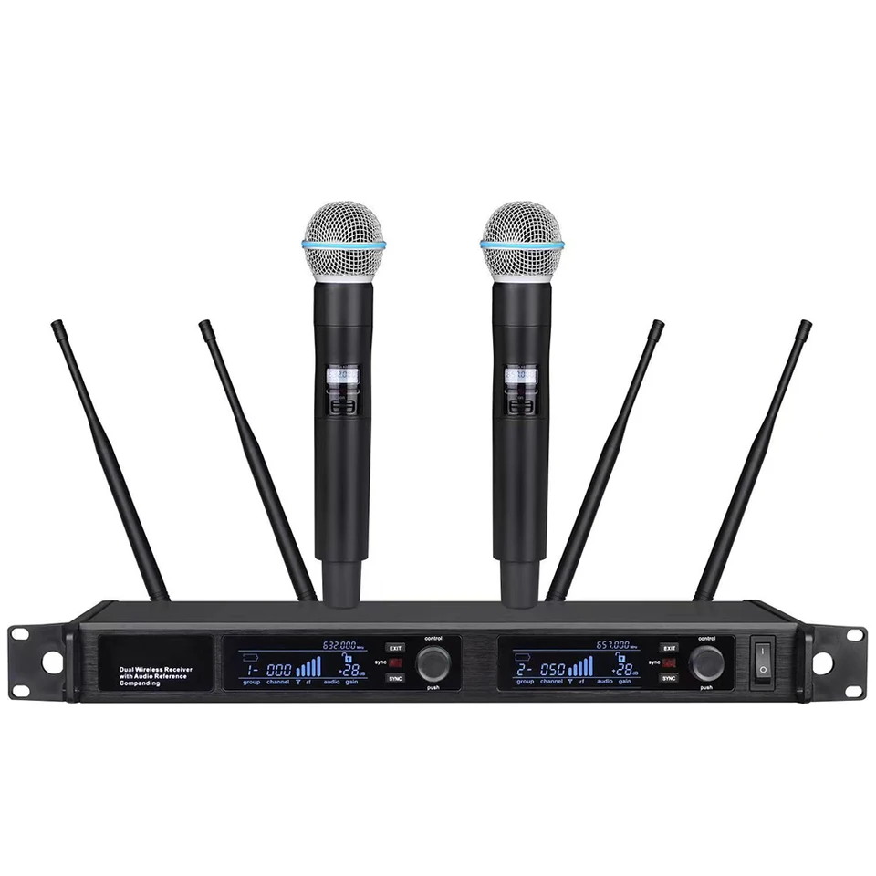 Príslušenstvo Hudobný nástroj pre QLX-24D B58 600MHz Profesionálny bezdrôtový mikrofón UHF Performance