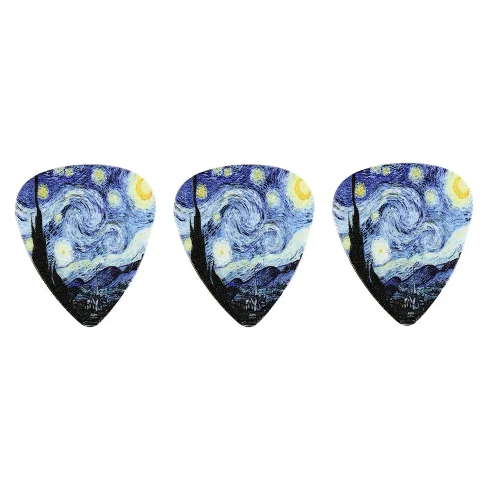 Príslušenstvo Klasický basový prst Pick Electric Guitar Picks Akustic Guitar Pick Star Sky Design