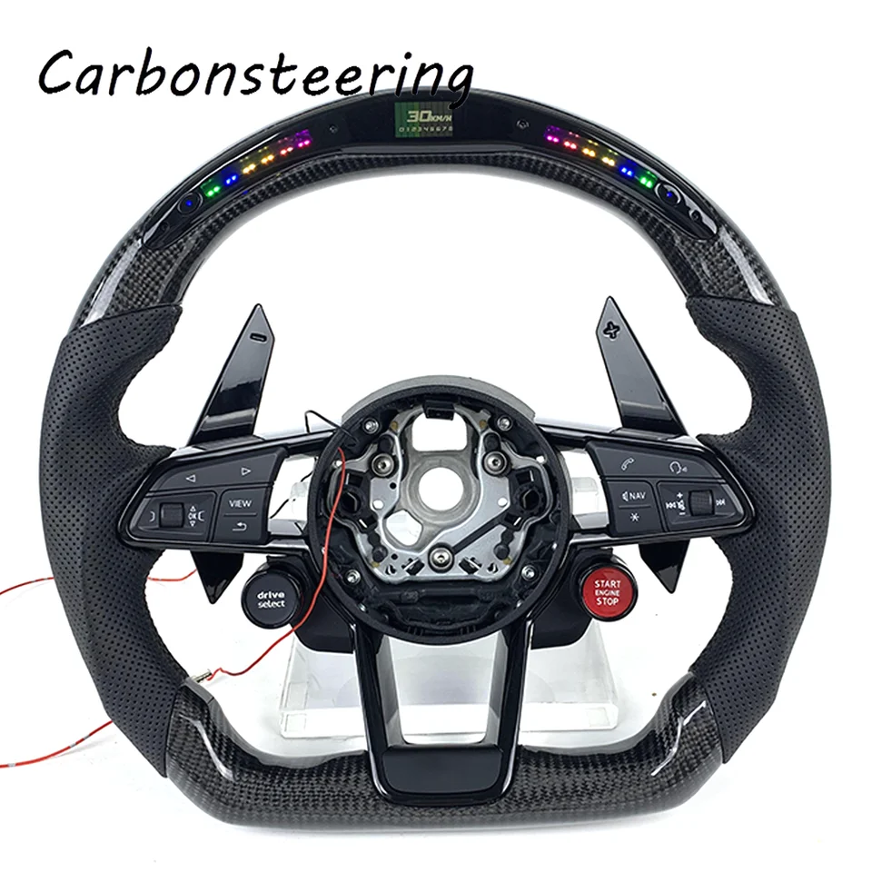 Príslušenstvo pre autá pre Audi TT Mk2 A1 RS3 A8 D3 A6 C5 A4 B5 Q3 A4 TT MK3 A8 D4 TT MK1 A6 C7 RS5 A5 RS7 Prispôsobený volant