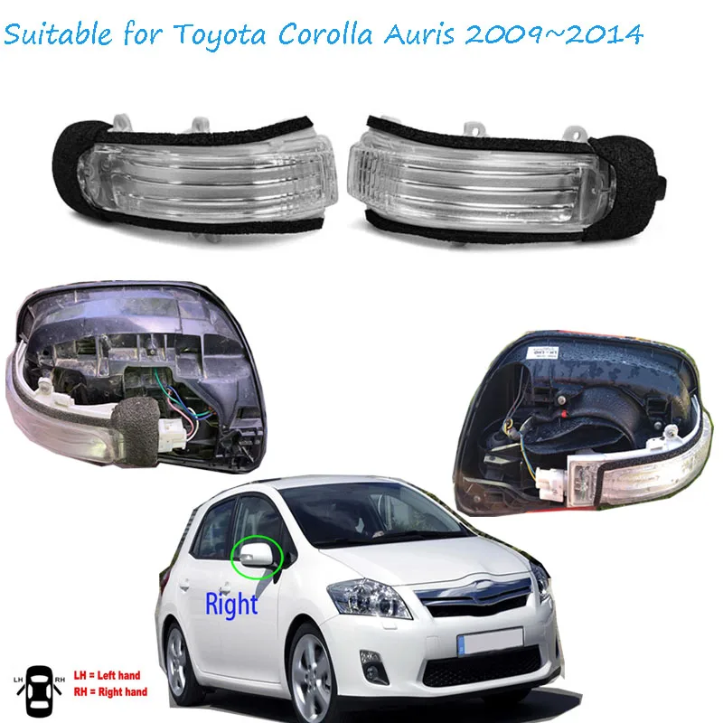 Príslušenstvo pre Toyota Corolla Auris Hybrid 2009 ~ 2012 RESTRAVIEW Mirror Indikátor LED LED LEDZIDLA