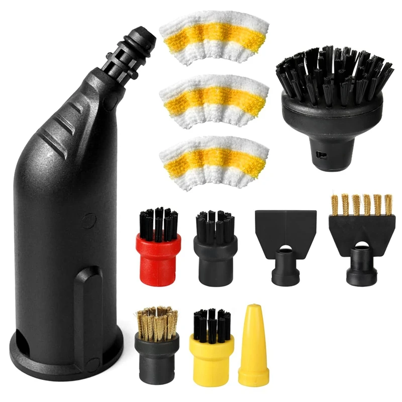 Príslušenstvo pre čistič pary pre Karcher Easyfix SC1 SC2 SC3 SC4, okrúhla kefa, plochá kefa, zakrivená tryska parná kefka
