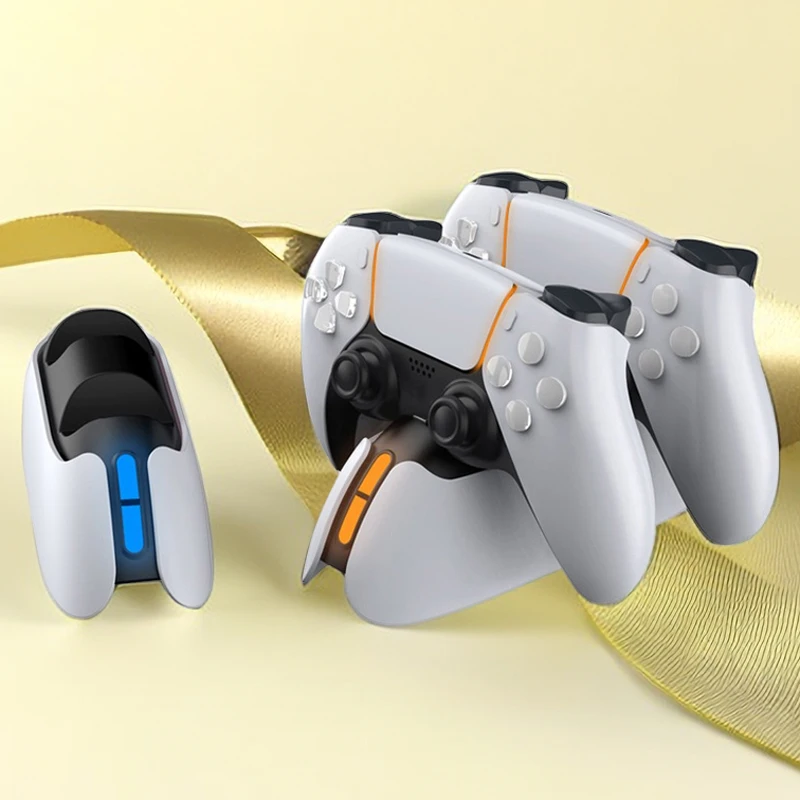 PS5 ADCESSORY OVERGER STAND STAND S LED LED Indikátorom LIGHT a inteligentná ochrana hry PlayStation5 Game Joypad