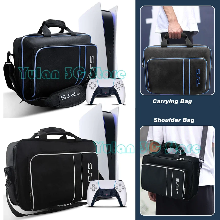 PS5 Travel Carring Case Ochranné rameno Big Storage Bag pre PlayStation 5 Ps 5 Disc/Digital Edition Console & Accessories