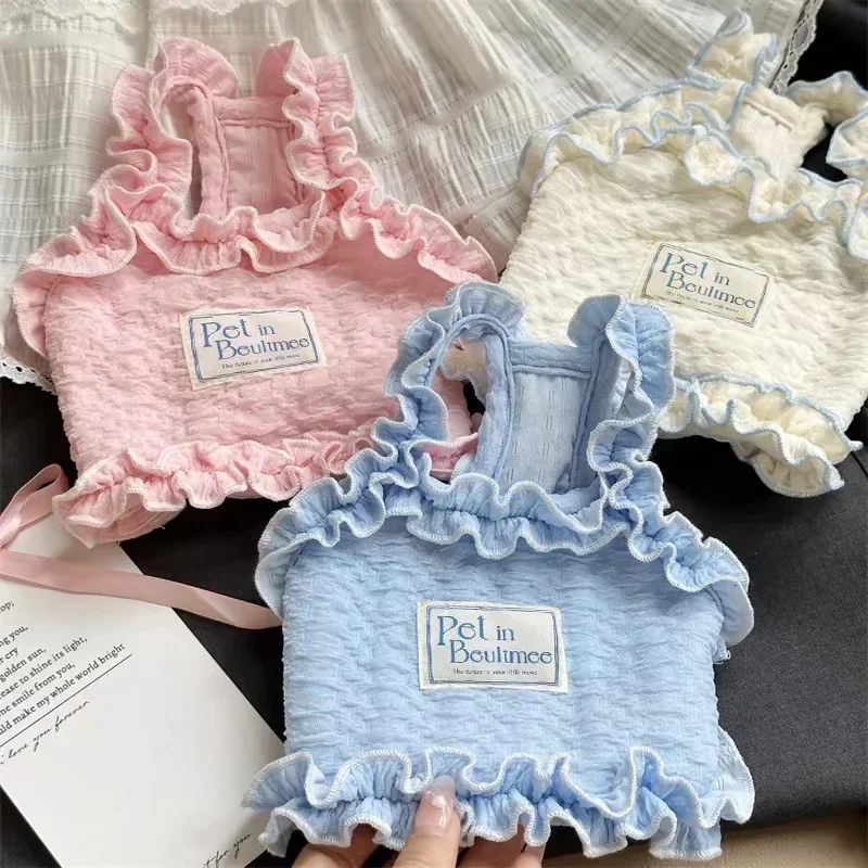 Psie oblečenie domáce zviera jar leto puff vaton camisole mačka mačka vesta malé psy psie vestu