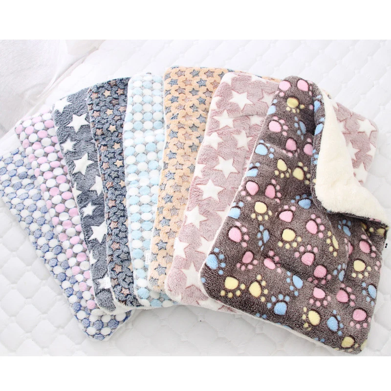 Psie posteľ pet vankúšik prikrývka Soft Fleece Cat Cushion Puppy Puspy Mat podložky zima zima