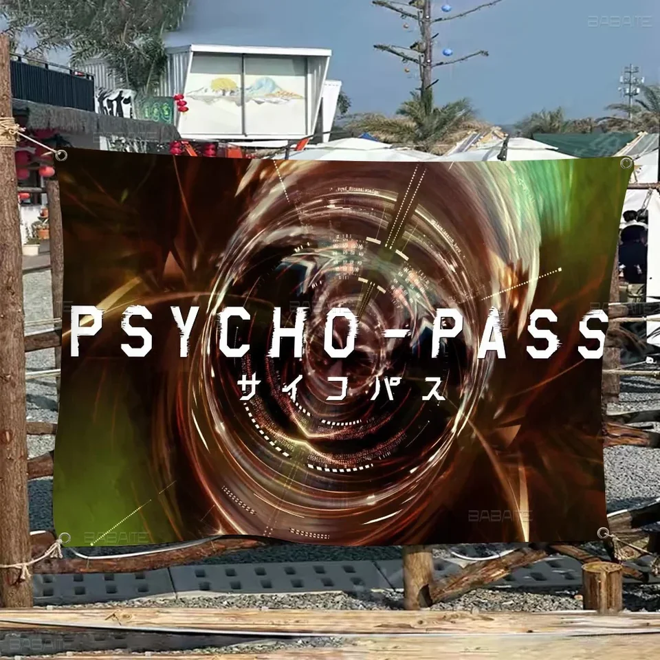 Psycho Pass Banner Ins v štýle outdoor Party Decotion Atmosféra Vlajka