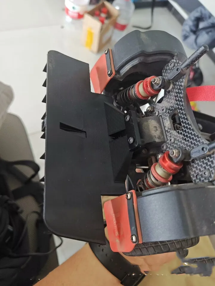 PTG2 Zadný telesný rozptyľovač spojlera Plate LC Racing 1/10 Ploché hlavy Brother Adsessory Ptg-2 ťahanie automobilu C8040 predná kolízia AV AV