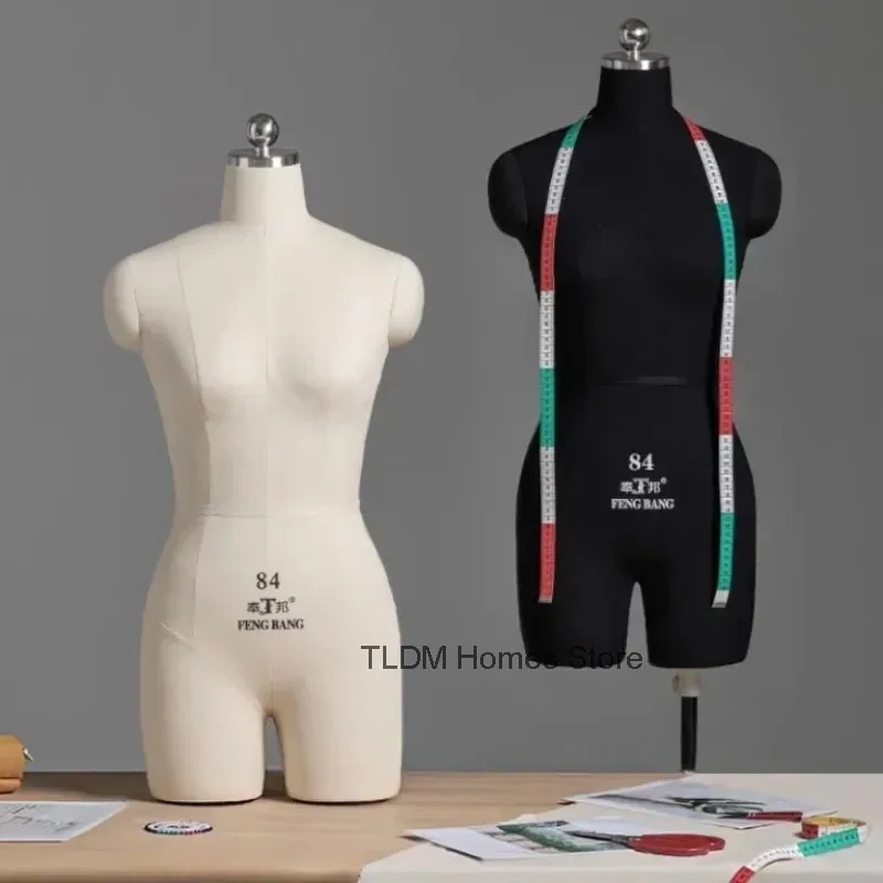 PU Foam Body Žena figuríny Pinnable Cotton Tkanina Mannequin Clothing Design Display Slock Slocks Slocks Display môže byť pinovaný model