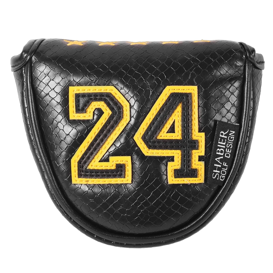PU kožená aplikácia 24 KB Magnetický golfový headcover putter hlava kryt
