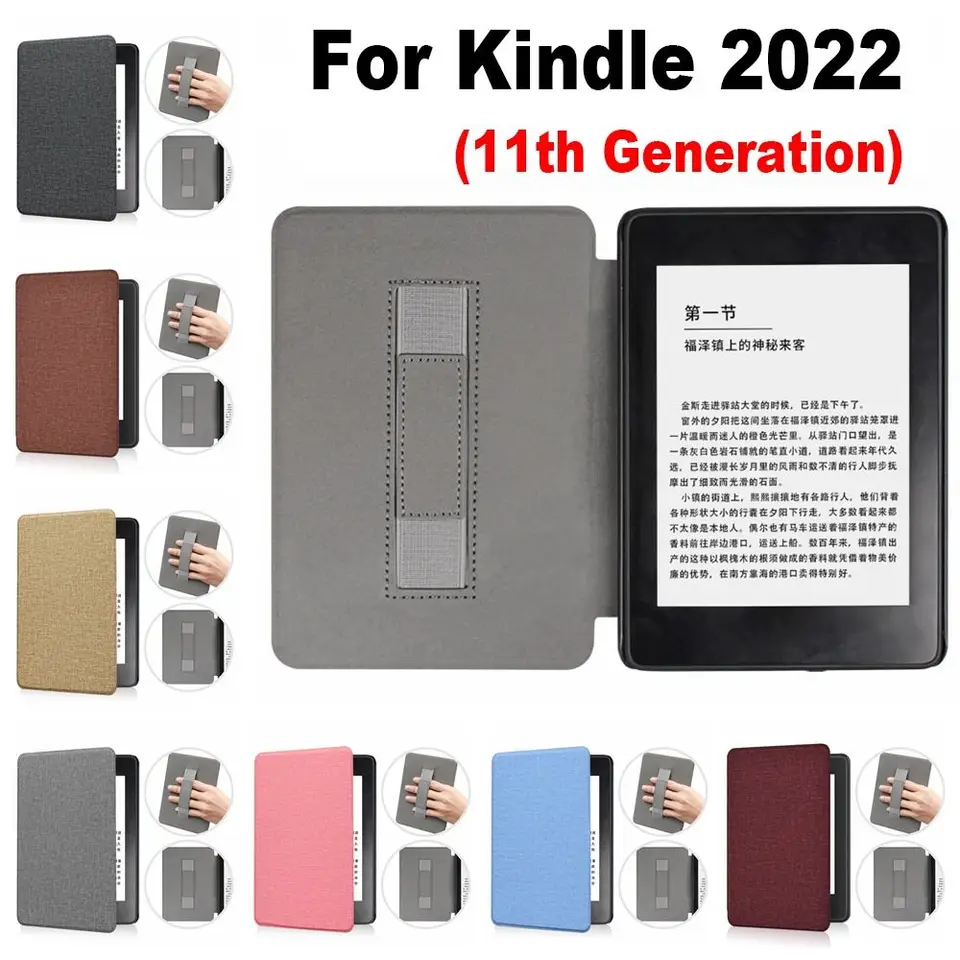 PU kožená inteligentná ruka podpora Funda C2V2L3 Ochranná škrupina Auto spánok/prebudenie tkaniny pre Kindle 11. Gen 2022