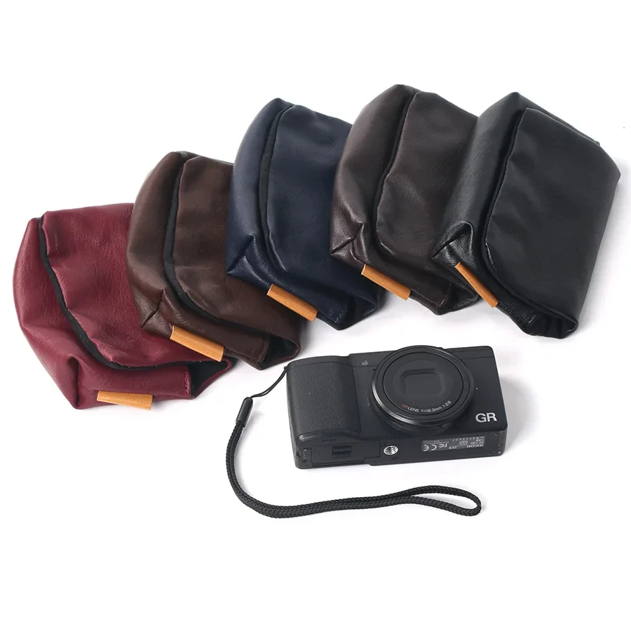 PU kožená kamera Soft Case Cover Bag pre Sony ZV-1 ZV1 DSC-RX100 RX100 Mark VII VI V V IV III II I M7 M6 M4 M3 HX99 HX95 HX90 H50