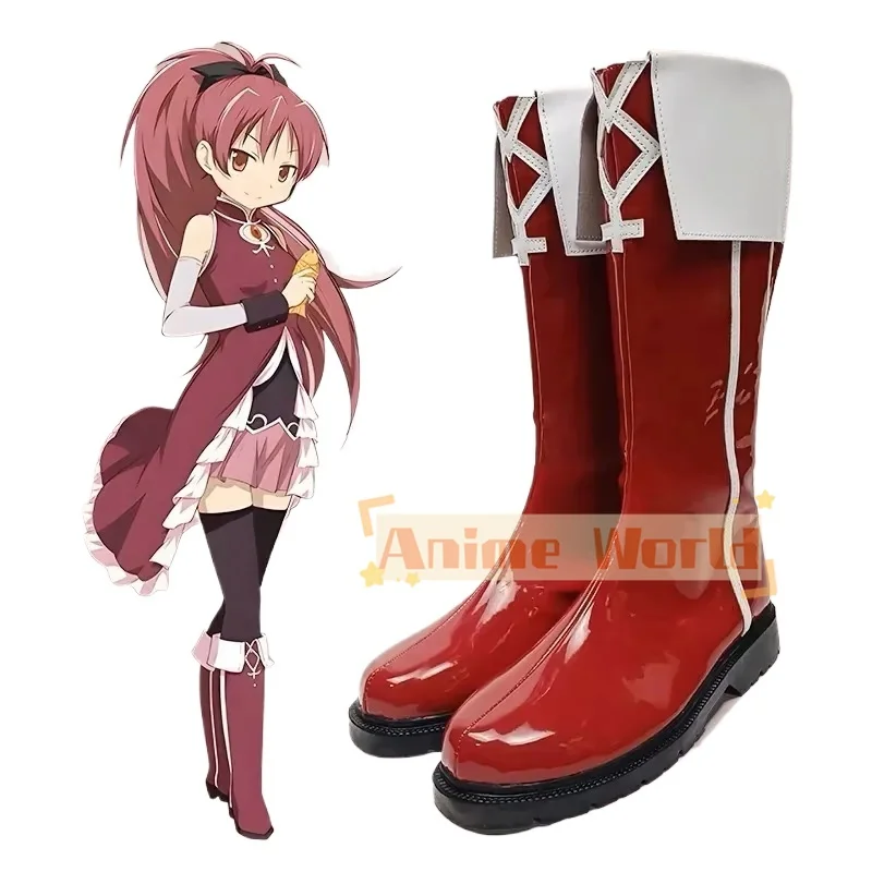 Puella Magi Madoka Magica Sakura Kyoko Cosplay topánky topánky na mieru vyrobené Halloween Carnival Party Requs