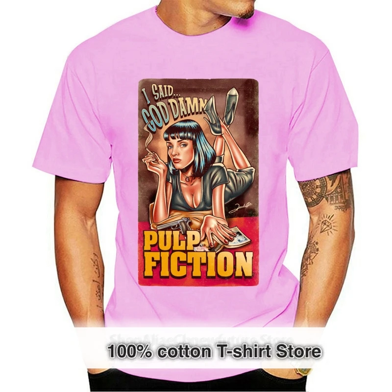 Pulp Fiction Movie Pánske fitnes tričko letné tričká Mikiny tričká Viking tričko japonský štýl naobwc