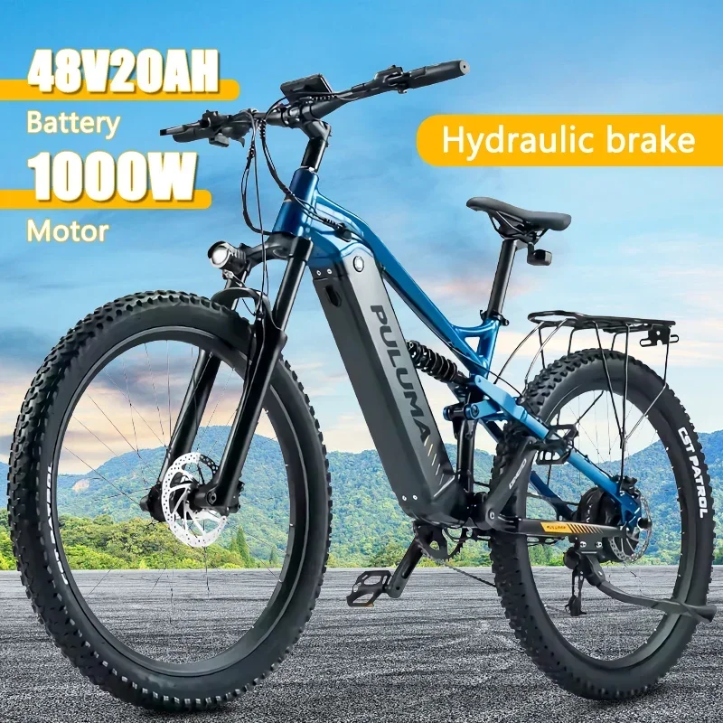 Puluma-PH001 1000W Power 48V 20AH Panasonic batéria 9-stupňový dospelý 27,5*2,8 palca v teréne Hot Predaj elektrický horský bicykel