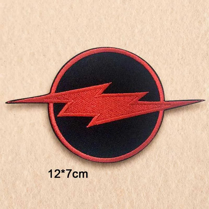 Punk Lightning Iron na záplatách vyšívané oblečenie pre oblečenie pre oblečenie nálepky odevné odevy doplnky