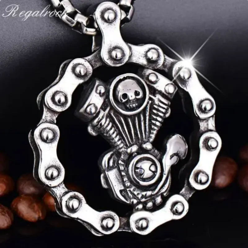 Punk motor lebky prívesok Náhrdelník Steampunk Mechanical Gear Conly Conly Riders