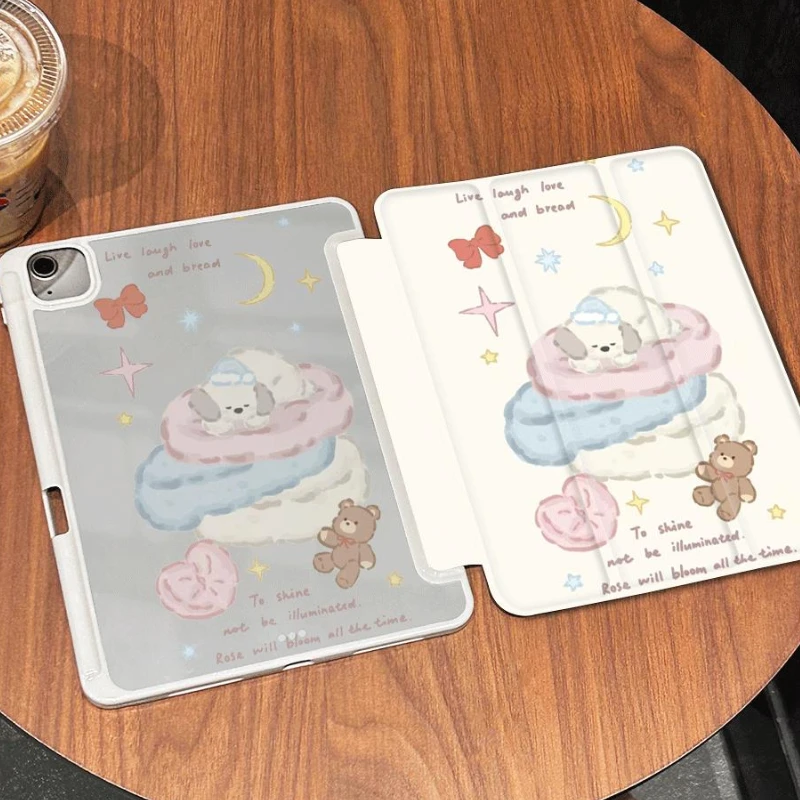 Puppy Dog Nest Cover Funda pre iPad Mini6 8.3 10.2 9. 8. 7. 10,9 10. gen Air 4/5 10,9 iPad Pro 11 2022 iPad Air3 10.5