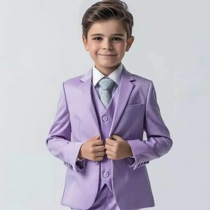 Purple Boys vyhovuje 3 -kusové bundy nohavice